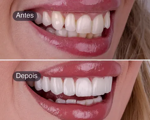 Antes e depois de pré-alinhamento seguido de lentes, caso real